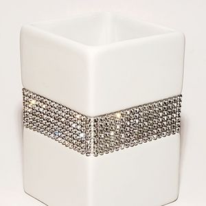 Bella Lux Rhinestone Ceramic Cup New